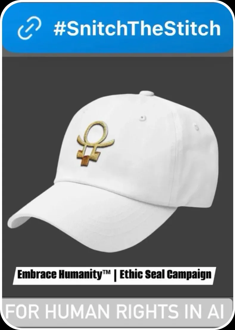 Embrace Humanity™ | Ethic Seal | #SnitchTheStitch | Cap